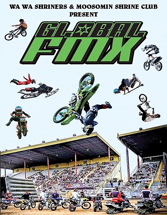 Global FMX will be coming to Moosomin on Shrine-A-Rama Day to perform two shows at 1 p.m. and at 5 p.m.<br />
